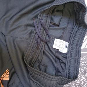 Adidas zip ankle peach orange stripes